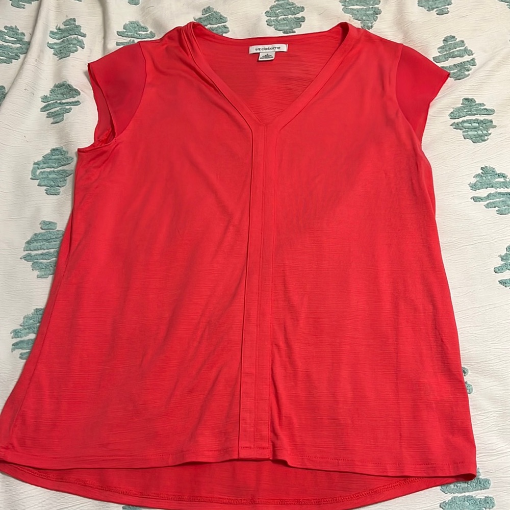 Coral blouse